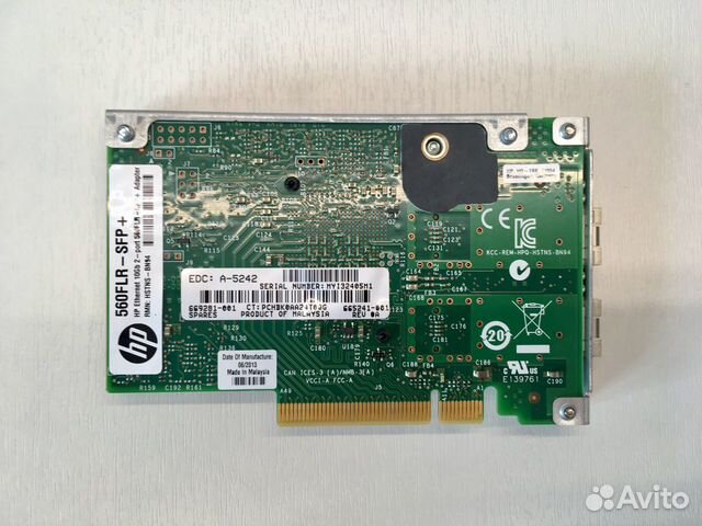 HPE Ethernet 10Gb 2P 560FLR-SFP+ HPE Ethernet 10Gb 2P 560FLR-SFP+
