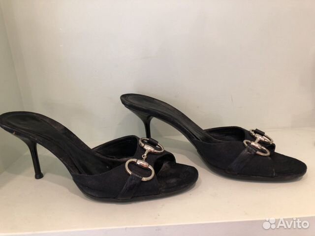 Босоножки женские Gucci чёрные 38,5р