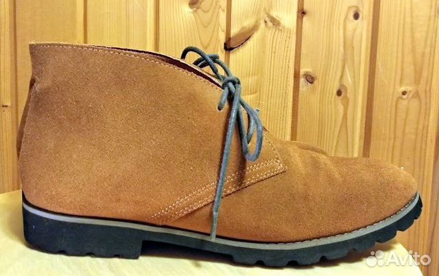 Ботинки замшевые/ б/у