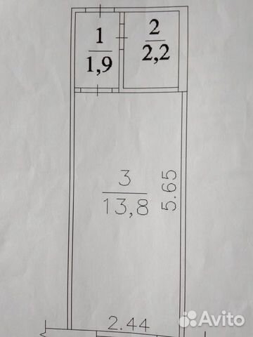 1-к квартира, 17.5 м², 9/9 эт. 1-к квартира, 17.5 м², 9/9 эт.