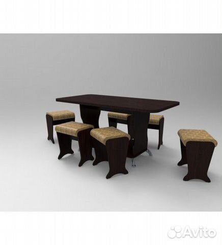Обеденный Стол и Шесть Стульев 