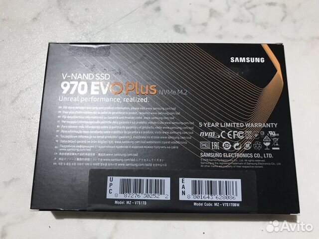Ssd диск SAMSUNG 970 EVO Plus 250
