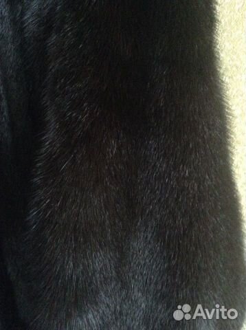 Шуба классика из норки с капюшоном р.50 Шуба классика из норки с капюшоном р.50
