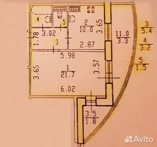 1-к квартира, 41.8 м², 21/24 эт.