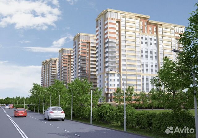 1-к квартира, 43.3 м², 2/19 эт. 1-к квартира, 43.3 м², 2/19 эт.