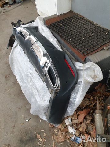 Юбка диффузор заднего бампера Mercedes GLE W292