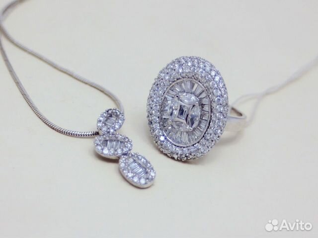 Серебряный кулон С цирконом 2,30 грамм