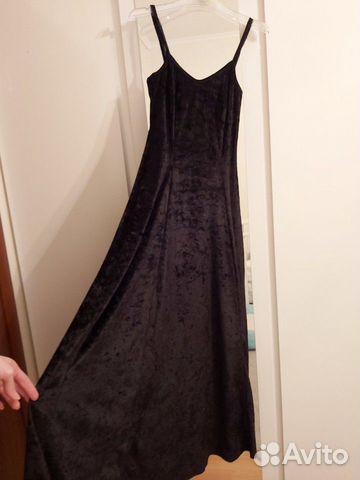 Вечернее бархатное платье в пол Вечернее бархатное платье в пол