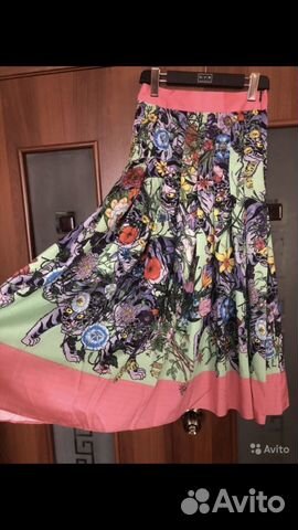 Gucci,Плиссированная юбка миди,шёлк,Оригинал,Итали Gucci,Плиссированная юбка миди,шёлк,Оригинал,Итали