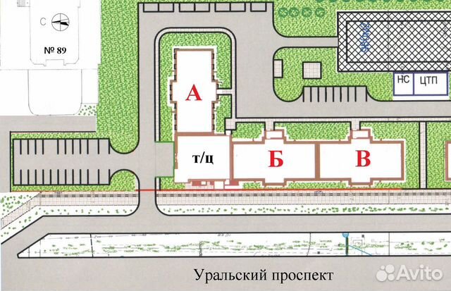 1-к квартира, 42.8 м², 3/9 эт.
