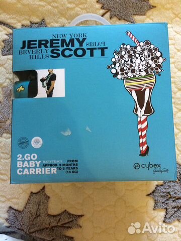 Кенгуру- переноска Cybex 2.GO by Jeremy Scott с 3 Кенгуру- переноска Cybex 2.GO by Jeremy Scott с 3
