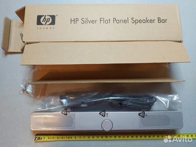 Колонки HP silver flat panel speaker BAR Колонки HP silver flat panel speaker BAR