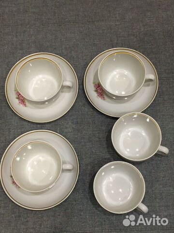Чашки с блюдцами СССР