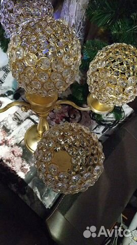 Подсвечник 5 рожков 55 см