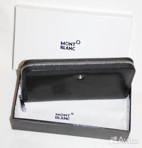 Мужской кожаный клатч Montblanc black lux новый Мужской кожаный клатч Montblanc black lux новый
