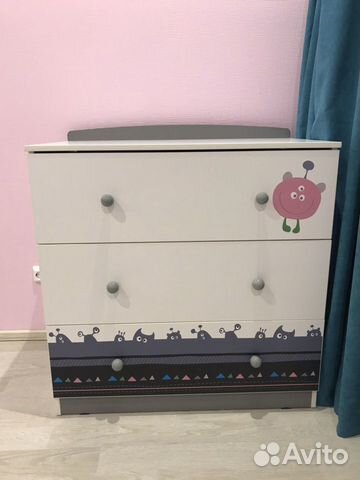 Комод (шкаф, тумба, ящики, мебель) новый детский
