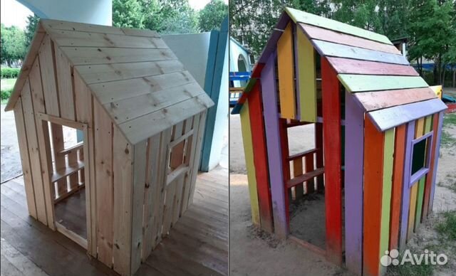 Песочницы, домики, машинки для детских площадок
