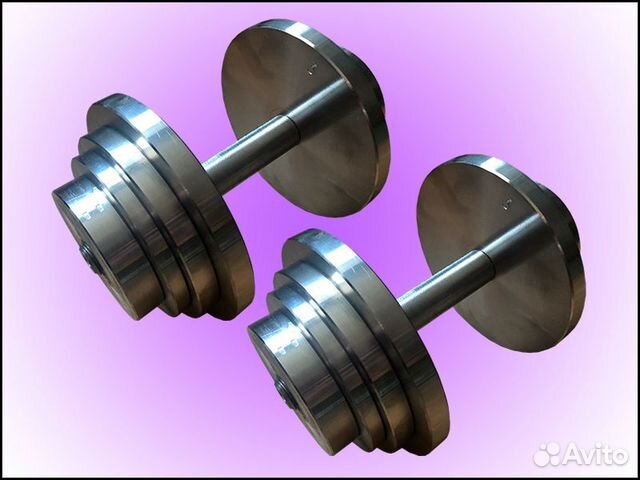 Разборные гантели из стали по 16 кг каждая новые Разборные гантели из стали по 16 кг каждая новые