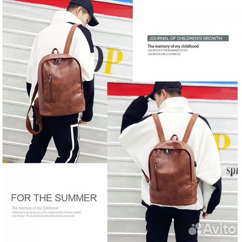 Кожаный рюкзак новый Кожаный рюкзак новый