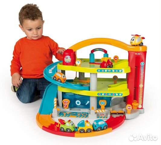 Гараж Vroom Planet с машинкой Smoby 120401