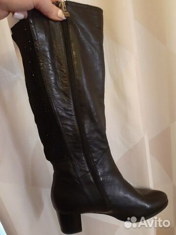 Сапоги женские р.40 нат. кожа подкладка ворсин