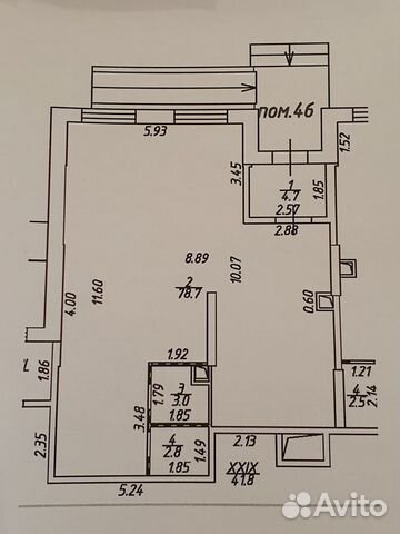 Сдам помещение свободного назначения, 86 м²