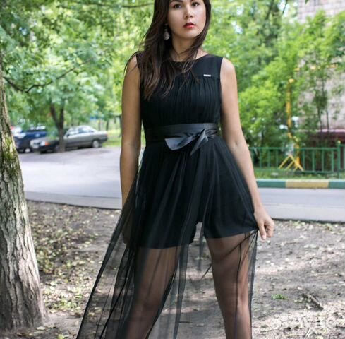 Платье -комбинезон чёрное