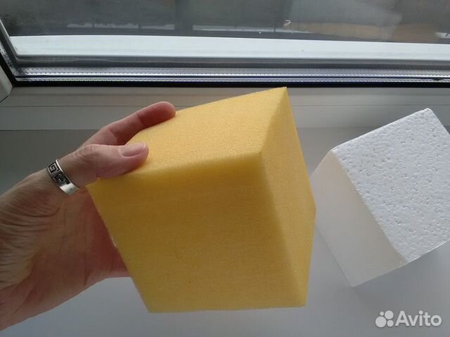 Кубик из поролона, кубик из пенопласта, 10х10х10