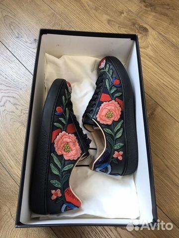 Кеды Gucci Ace размер 40 (оригинал) Кеды Gucci Ace размер 40 (оригинал)