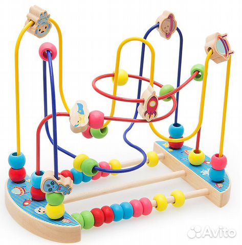 Развивающий деревянный лабиринт