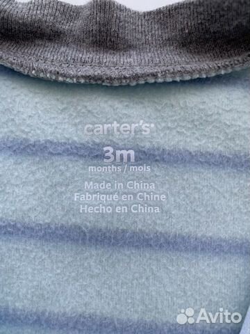 Флисовый комбинезон Carter’s (США) размер 3m