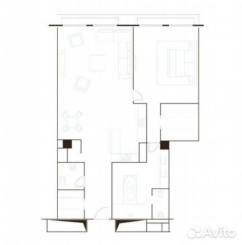 1-к квартира, 134.8 м², 3/5 эт. 1-к квартира, 134.8 м², 3/5 эт.
