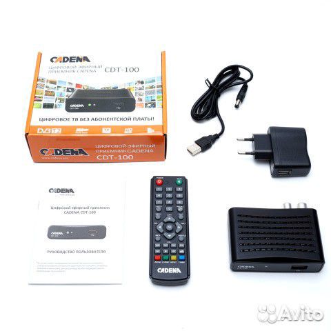 TV тюнер Cadena CDT-100 черный