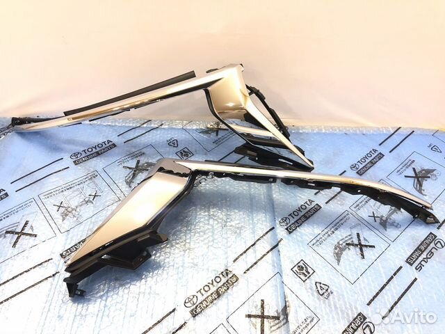 Хром на фары Toyota Land Cruiser Prado 150