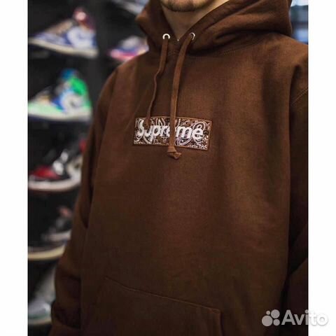 supreme brown box logo