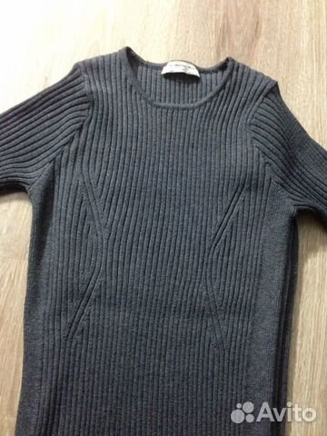 Серое платье-лапша Zara Maternity