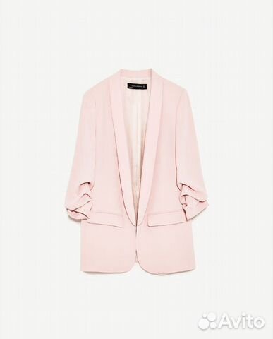 Пиджак светло-розовый Zara basic