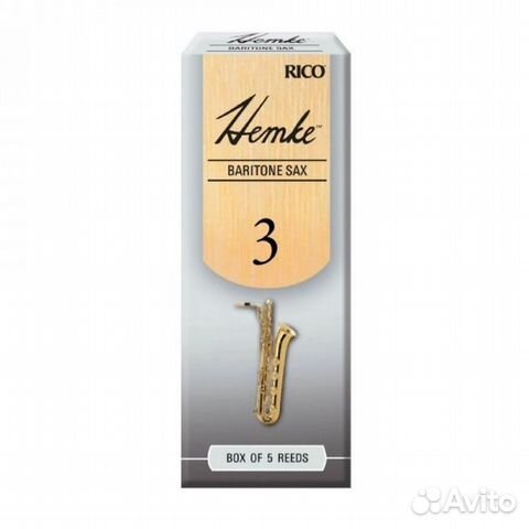 Трости для баритон саксофона Rico Hemke №3 (5 шт)
