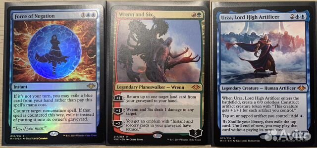 MTG modern horizons. Force, Wrenn, Urza MTG modern horizons. Force, Wrenn, Urza