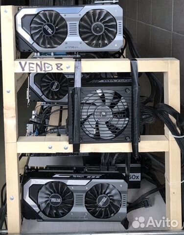 Майнинг ферма на 8 видеокарт GTX 1080 Ti 11GB (pal Майнинг ферма на 8 видеокарт GTX 1080 Ti 11GB (pal
