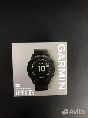 Garmin Fenix 6X Pro черный с черным ремешком