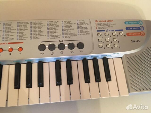 Детский синтезатор Casio SA-45