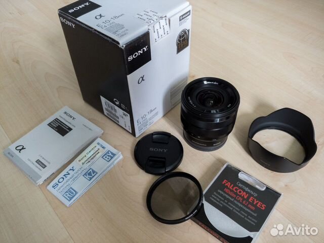 Объектив Sony E 10-18mm F4 SEL1018 Объектив Sony E 10-18mm F4 SEL1018