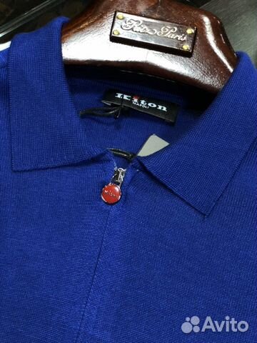 Kiton трикотажное поло голубое Kiton трикотажное поло голубое