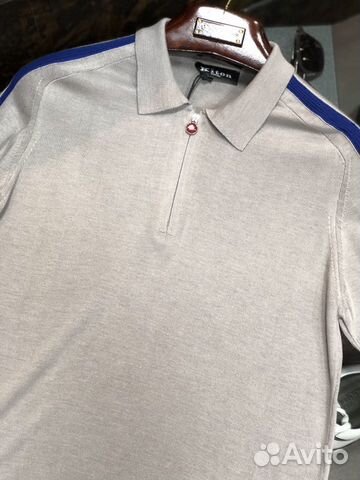 Kiton трикотажное поло серое Kiton трикотажное поло серое