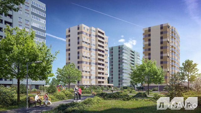2-к квартира, 54.2 м², 2/13 эт.