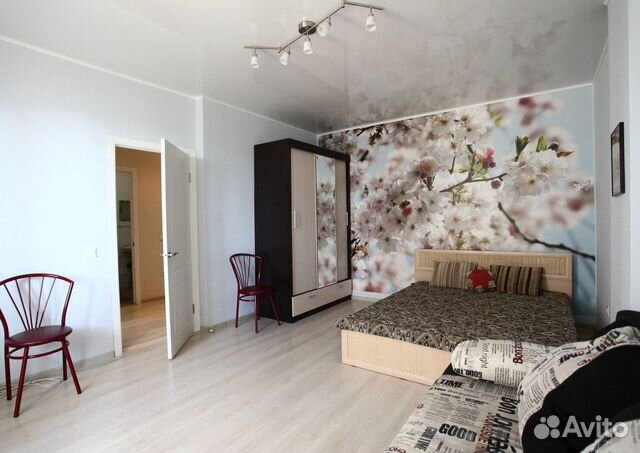 

1-к. квартира, 44 м², 2 кровати