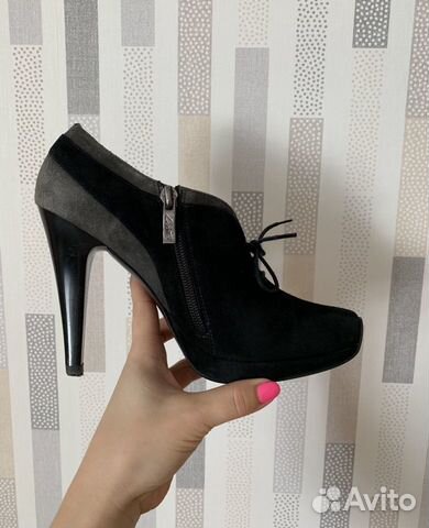 Ботильоны замшевые