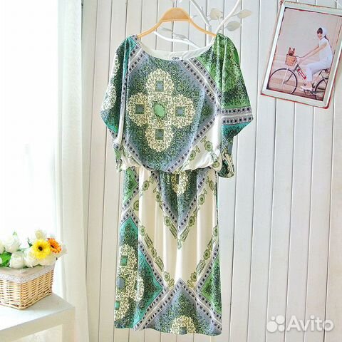 Плюсайз платье в ретро стиле большой размер лето Плюсайз платье в ретро стиле большой размер лето