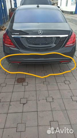 Задний дифузор на мерседес 222